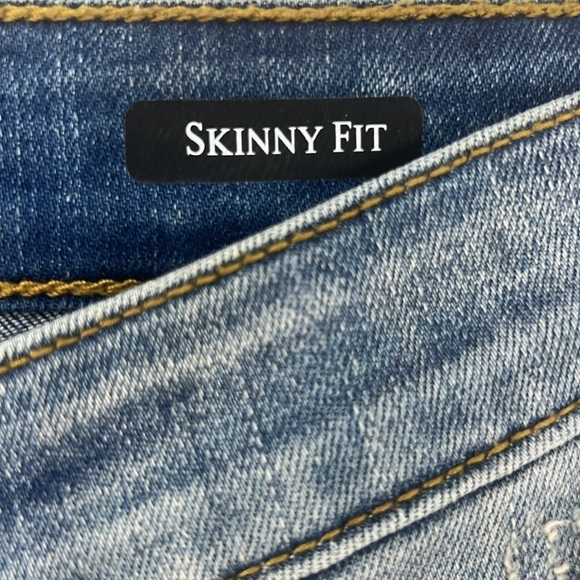 Judy, blue skinny fit, distressed Frayed Jeans SZ 7/28 - Picture 5 of 6